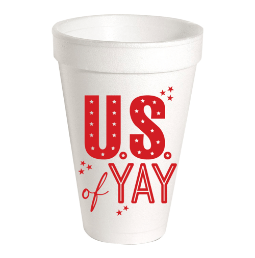 Rosanne Beck Party Red US of YAY - Foam Cups