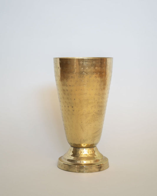 Regis Hammered Gold Vase - Sweet Water Decor - vase