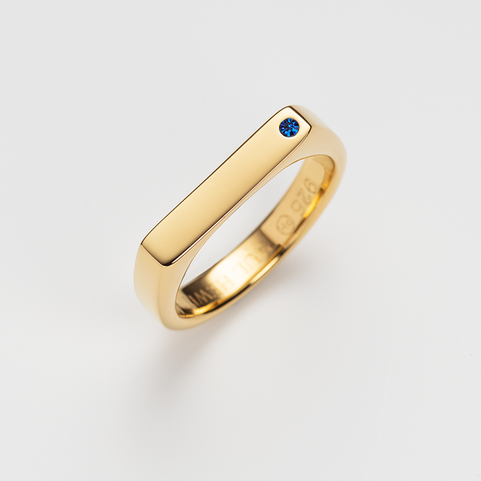Ring Signet Brilliant Cut Gold