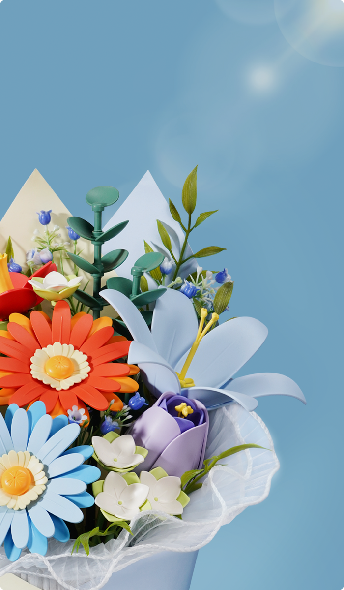 Robotime - Twilight Sky Bouquet DIY 3D Flower Puzzle