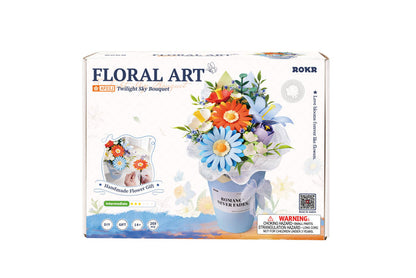 Robotime - Twilight Sky Bouquet DIY 3D Flower Puzzle