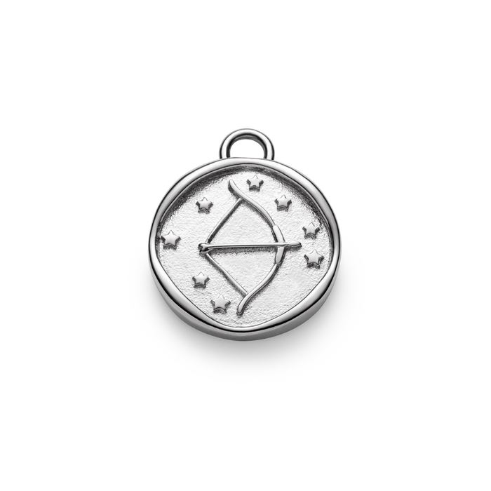 Sagittarius Charm Silber