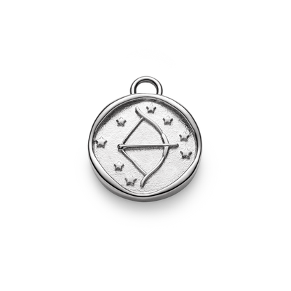 Sagittarius Charm Silber