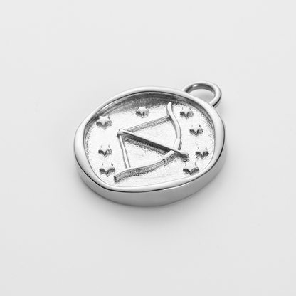 Sagittarius Charm Silber