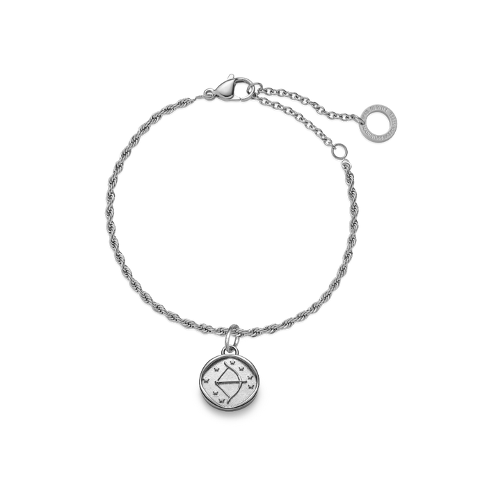 Sagittarius Charm Silber