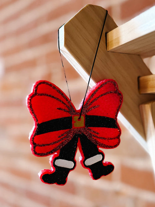 Santa Bow Car Freshie, Assorted Scents
