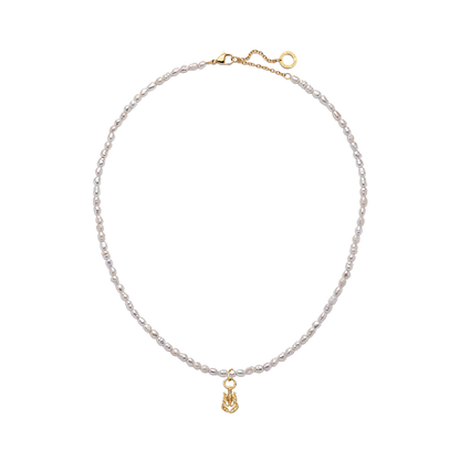 Set Lobster Charm und Halskette Gold