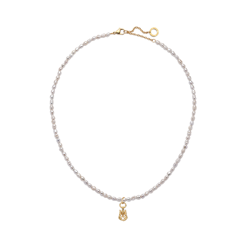 Set Lobster Charm und Halskette Gold