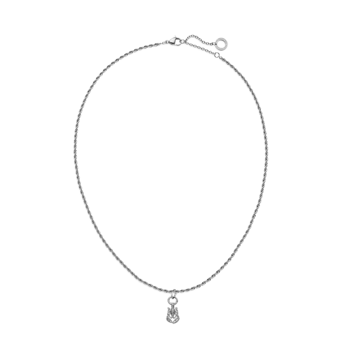 Set Lobster Charm und Halskette Silber