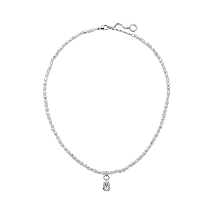 Set Lobster Charm und Halskette Silber