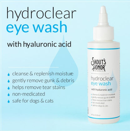 Skout's Hydroclear Eye Wash : 4 oz - Dog.Dog.Cat.