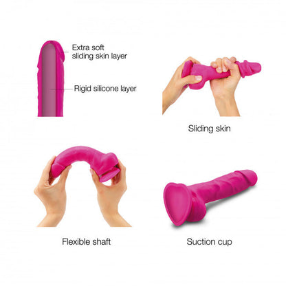 Sliding Skin Realistic Dildo Pink