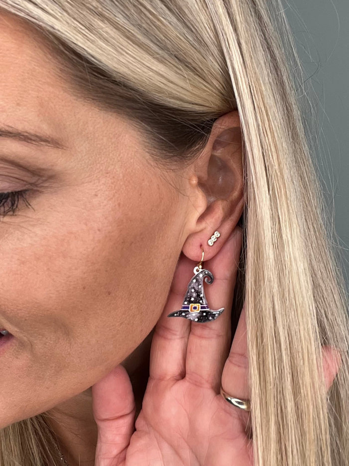 Small Witches Hat Earrings
