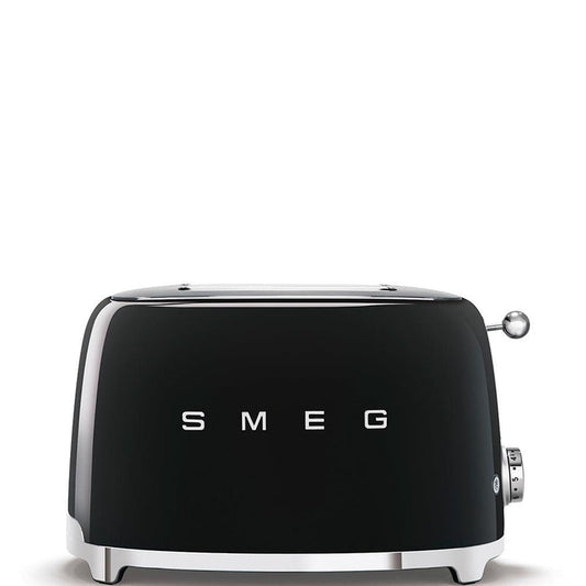 Smeg 950W 2 Slice Toaster - Black | TSF01BLUK (7537660690620)