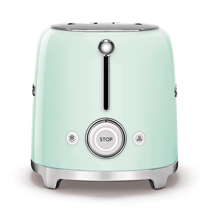 Smeg 950W 2 Slice Toaster - Pastel Green | TSF01PGUK (7537660625084)