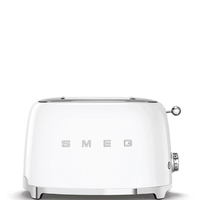 Smeg 950W 2 Slice Toaster - White | TSF01WHUK (7537660657852)