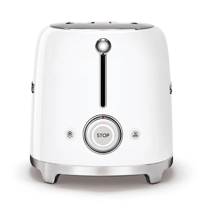 Smeg 950W 2 Slice Toaster - White | TSF01WHUK (7537660657852)