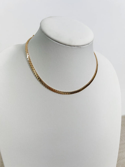 Snake Chain Necklace, Gold