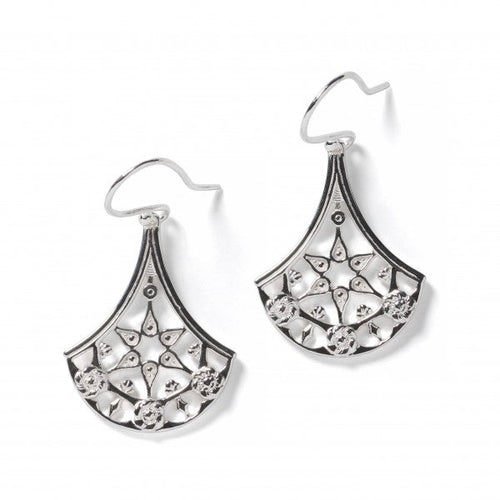 Southern Gates®  Sterling Silver Evelyn Earrings Art Deco (100076)