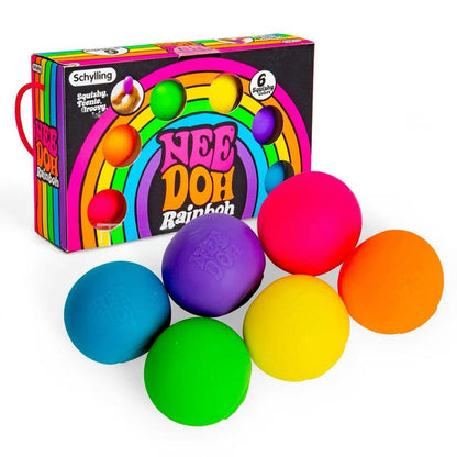 Rainbow-Colored Squishy Ball