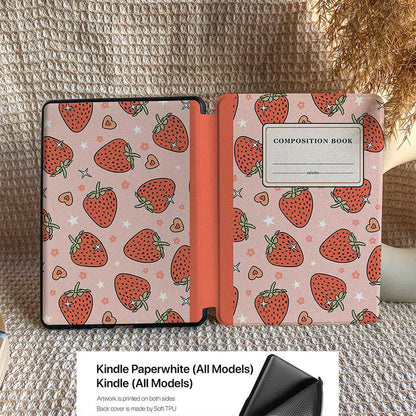 Strawberry Composition Book | Kindle Case