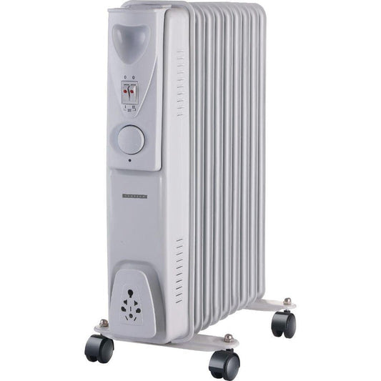 Sunbeam 2KW 9 Fin Oil Filled Radiator - White | OR-02 (7373163954364)