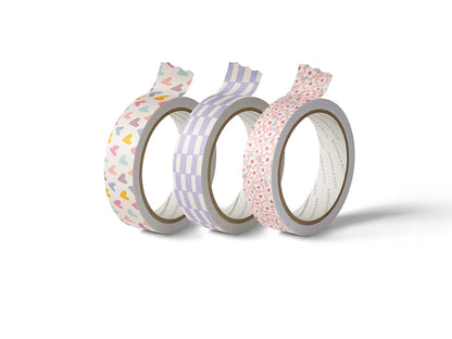 Sweet Hearts Washi Tape - Set of 3 Designs