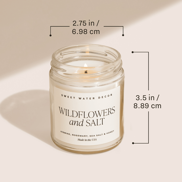 Thank You! Soy Candle - Clear Jar - 9 oz - Sweet Water Decor - Candles