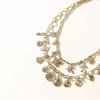 The Delilah Charmer Silver Necklace