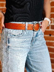 The Emerson Genuine Leather Belt, Tan