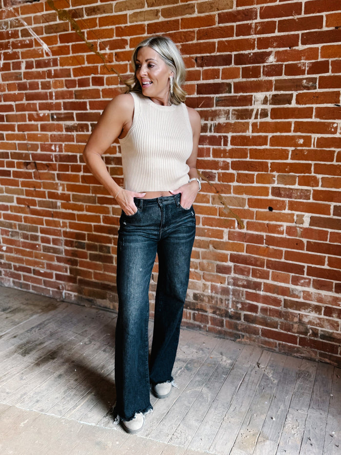 The Everyday Edge Ribbed Tank, Nude