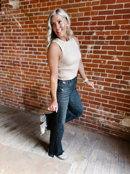 The Everyday Edge Ribbed Tank, Nude