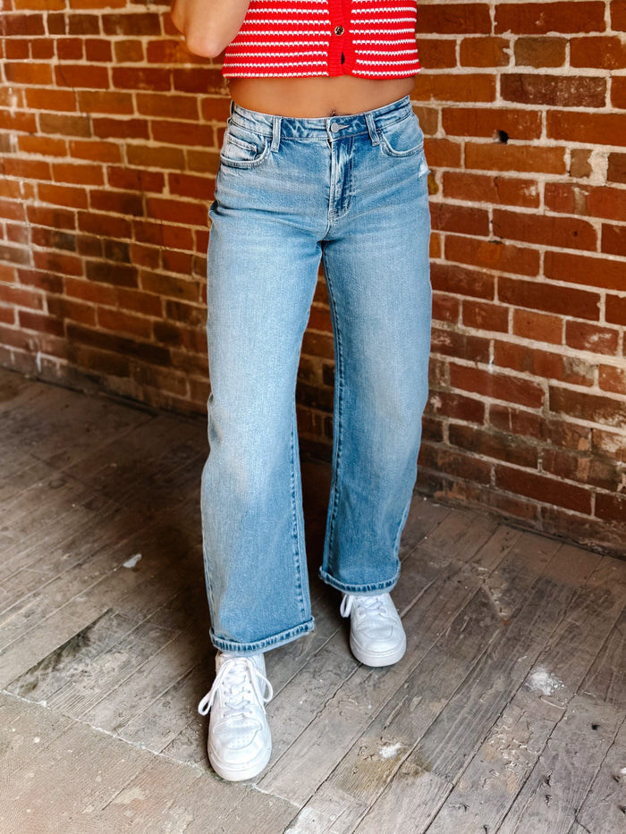 The Right Now Barrel Jeans, Medium Wash