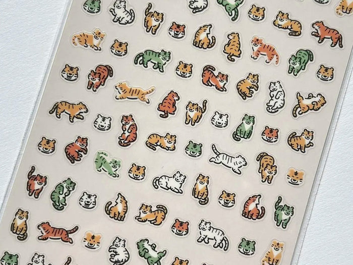 Tiny Tiny Tiger Sticker Sheet