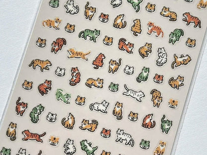 Tiny Tiny Tiger Sticker Sheet