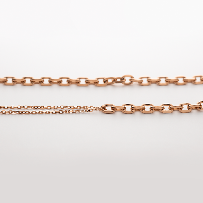 Treasures of the Sea Duo Halskette Roségold