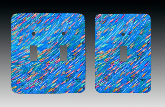 Tropical Fish School Light Switch Cover