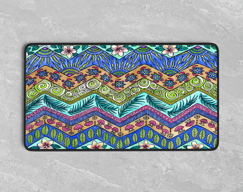 Tropical Patterns Desk Mat