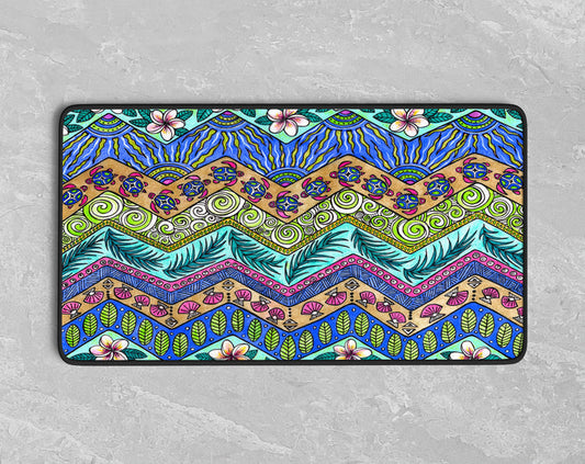 Tropical Patterns Desk Mat