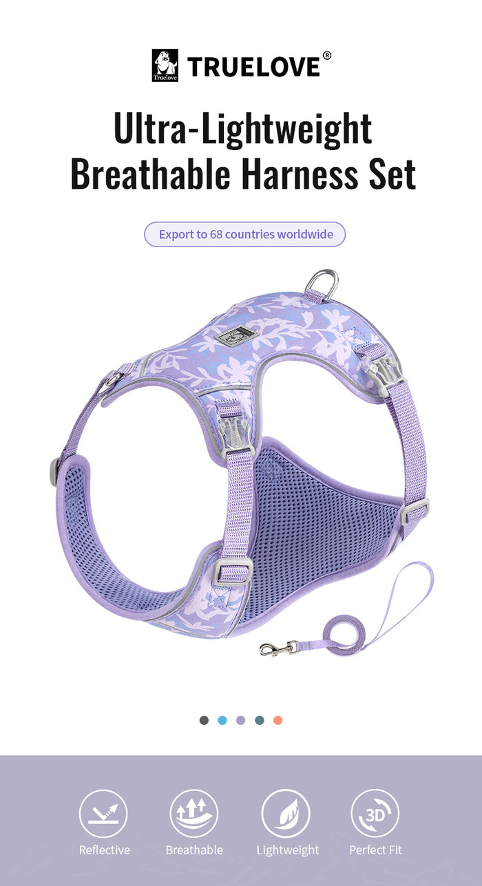 TrueLove Dog Harness and Leash Combination TLH2918 - Dog.Dog.Cat.