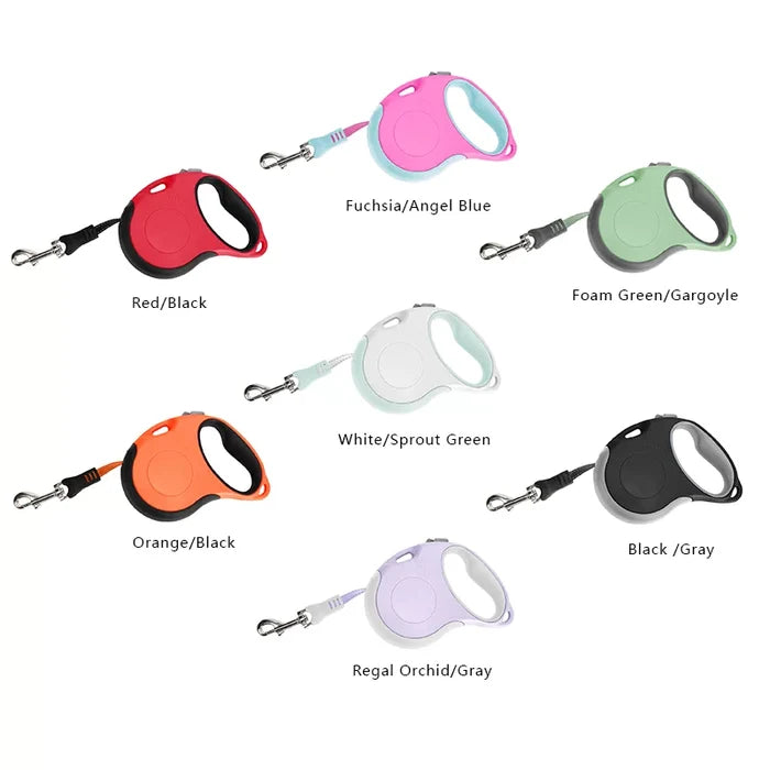 Retractable True Love Dog Leash TLL5001 White/Sprout Green - Dog.Dog.Cat.