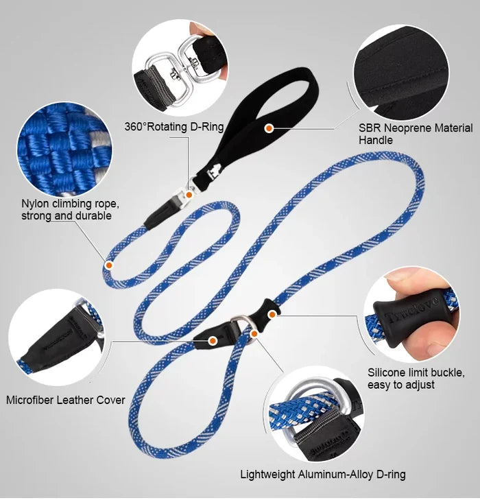 True Love Rope Dog Leash - Training Slip Leash - No collar attachment TLL2575 - Dog.Dog.Cat.