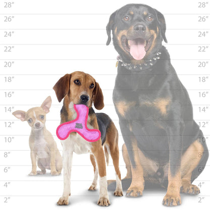 Tuffy Dog Toys - VIP Products - DuraForce Jr Boomerang - Pink, Durable, Squeaky Dog Toy - Dog.Dog.Cat.