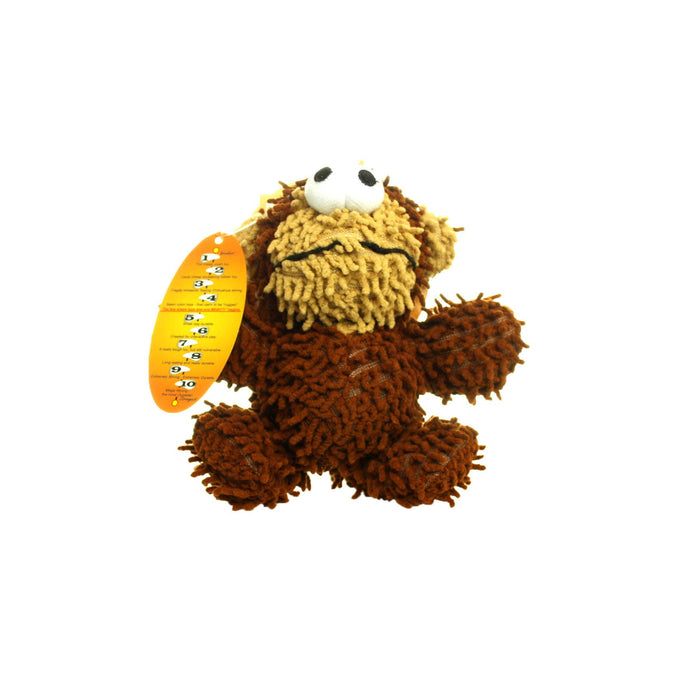 Tuffy Dog Toys - VIP Products - Mighty Jr Microfiber Ball Monkey, Durable, Squeaky Dog Toy - Dog.Dog.Cat.
