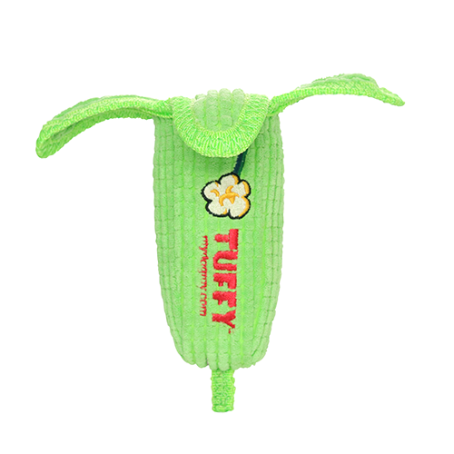 Tuffy Dog Toys - VIP Products - Tuffy Funny Food Corn, Durable, Squeaky Dog Toy 2-in-1 - Dog.Dog.Cat.