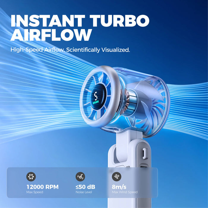 Turbo Handheld Fan - Blow Dryer Level Wind Targeted Airflow