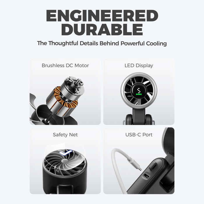Turbo Handheld Fan - Blow Dryer Level Wind Targeted Airflow