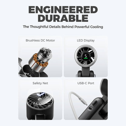 Turbo Handheld Fan - Blow Dryer Level Wind Targeted Airflow