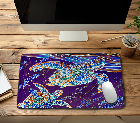 Turtles and Fish Desk Mat