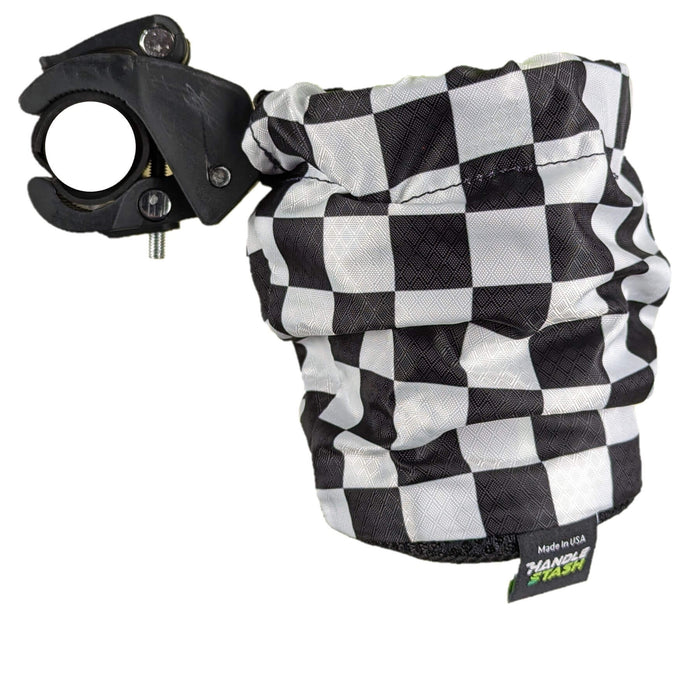 shock absorbing cup holder in down position